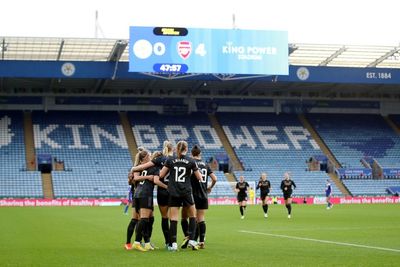 Arsenal reach Women’s Super League summit with win over Leicester