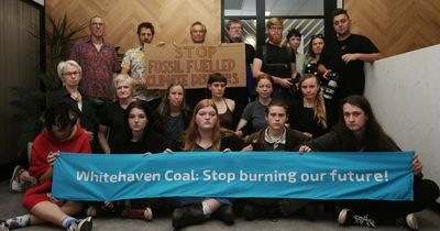 Teenagers arrested after climate protest at Whitehaven Coal's Newcastle office