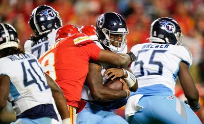 Chiefs defense smothers Titans after getting Butker field goal in OT