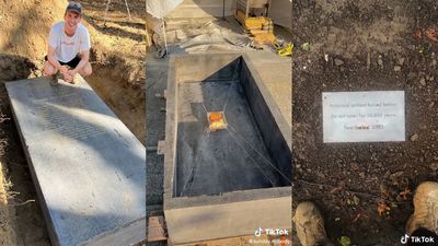 A TikToker Built A 1500KG Concrete Tomb To Preserve A Packet Of Chips For Future Civilisations