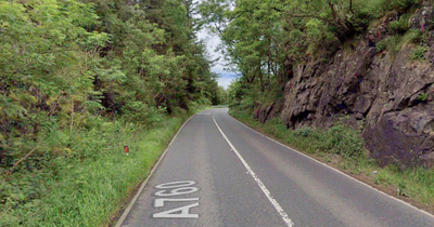 Biker dies after horror crash on Scots road as police probe closes A760 for nine hours