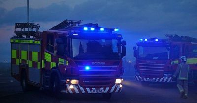 Fire in East Kilbride flat forces two people to jump out of window