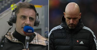 Gary Neville sends crystal clear transfer plea to Man Utd manager Erik ten Hag