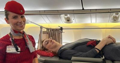 World's tallest woman flies abroad for first time as six plane seats removed to fit her