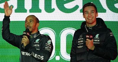 George Russell reacts to Lewis Hamilton declaration over his Mercedes future