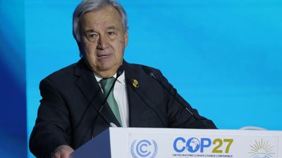 UN chief: It is either a "climate change solidarity pact" or a "suicide pact"