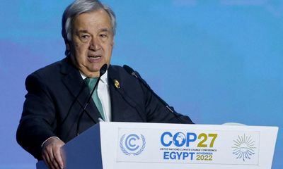 World is on ‘highway to climate hell’, UN chief warns at Cop27 summit