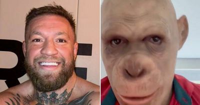 Conor McGregor sparks concern with "new low" video using monkey filter