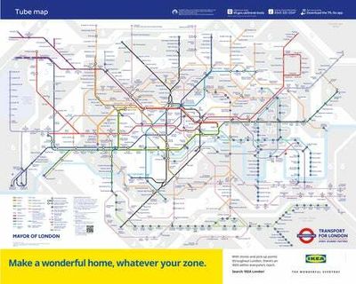 Tube map redrawn to show new direct services to and from central London on Elizabeth line