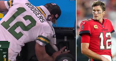 Aaron Rodgers copies Tom Brady with sideline tantrum amid brutal NFL loss