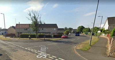 Teenagers seen running from burning car after it crashes into Linwood lamppost
