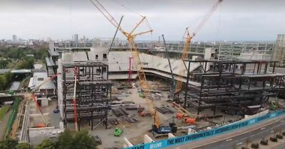 Incredible video shows how far Manchester's new arena has come on - with it set to open in just over a year