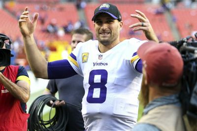 A shirtless, chain-covered, dancing Kirk Cousins had the best post-win vibes in Week 9