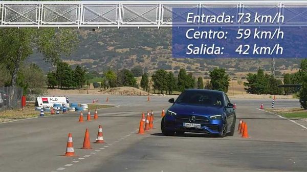 2023 Mercedes C-Class Looks Planted When Taking On Moose Test