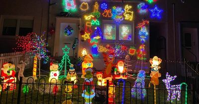 Lanarkshire family light up the skies with early festive holiday display