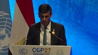 COP27: Rishi Sunak tells world leaders ‘we can deliver on 1.5C limit pledge’
