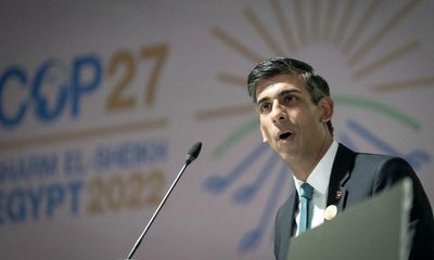 The Guardian view on Rishi Sunak’s Cop27 trip: placing the planet on a road to hell