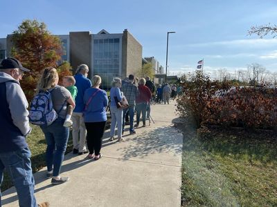 Early voting produced large crowds in both urban and rural voting locations