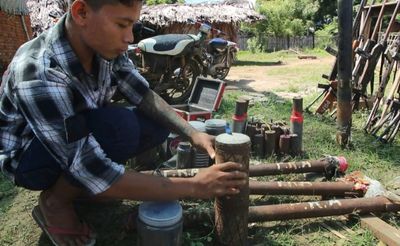 Myanmar rebels risk life and limb in DIY weapons factories