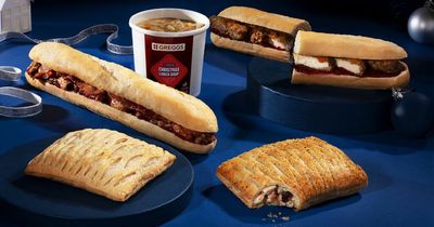 Greggs launches its full festive menu with pigs in blankets and festive bakes