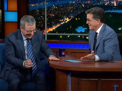 John Oliver in hysterics as Stephen Colbert jokes Liz Truss’s curtsy ‘killed the Queen’