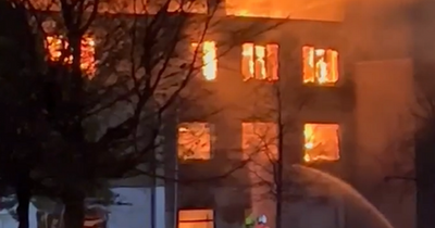 Huge blaze engulfs Scottish high street as crews battle to control flames