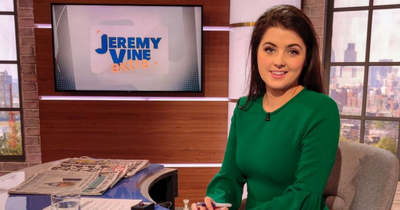 Channel 5's Storm Huntley suffers awkward wardrobe malfunction minutes before going on air