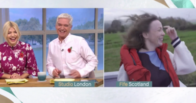 ITV This Morning's Holly Willoughby and Phil Schofield in stitches at clip of Steven the sleeping Scots horse