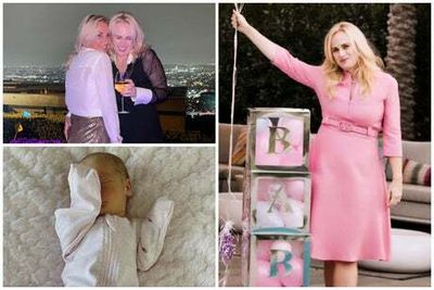 Rebel Wilson shares photos from her baby shower hours after announcing she has become a mum