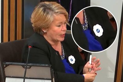 Unionists furious as SNP MSP sports poppy with Yes badge on in Holyrood