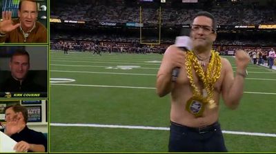 The 5 best moments from the Manningcast ‘MNF’ Ravens-Saints, including Eli hilariously reacting to shirtless Adam Schefter