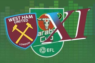 West Ham XI vs Blackburn: Starting lineup, confirmed team news, injury latest for Carabao Cup today