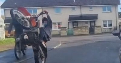 Reckless biker gang wreak havoc in Scots housing estate for TikTok videos