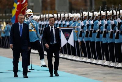 Sweden's leader courts Turkey's support for NATO membership