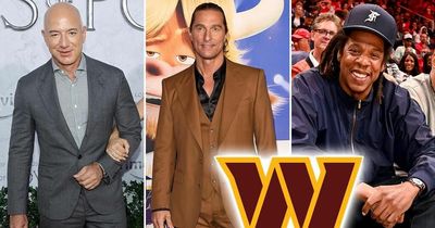 Matthew McConaughey joins Jay-Z and Jeff Bezos bid to buy NFL's Washington Commanders