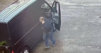 Watch as amateur thieves hide their faces in Scots trailer and quad bike heist