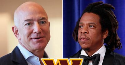 Jay-Z and Jeff Bezos spotted at meeting ahead of Washington Commanders purchase