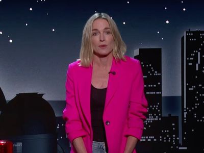 Jimmy Kimmel’s wife interrupts monologue to issue plea on abortion rights