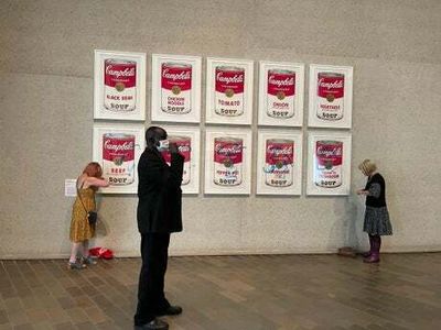 Climate protesters graffiti Andy Warhol painting in Australia