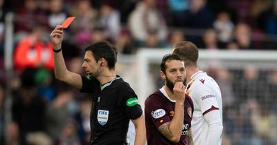 Jorge Grant Hearts red card appeal fails as midfielder set to miss Rangers and Livingston tussles