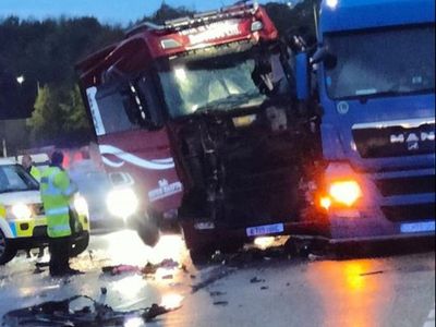 M25 protests: Just Stop Oil says police officer injured in lorry crash is ‘awful situation’