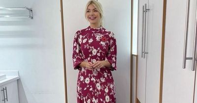 Holly Willoughby is a vision in 'beautiful' pink floral dress from Ghost