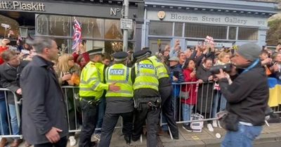 'Major incident' as protestor throws eggs at King Charles III