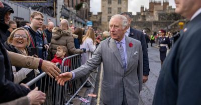 King Charles and Camilla 'egged' during visit to York as protestor wrestled to the ground by cops