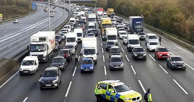 Police officer injured as they deal with Just Stop Oil protest on M25