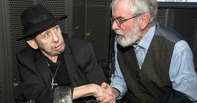 Gerry Adams said Ireland is lucky to have ‘genius’ Shane MacGowan as he led famous faces at his art book launch
