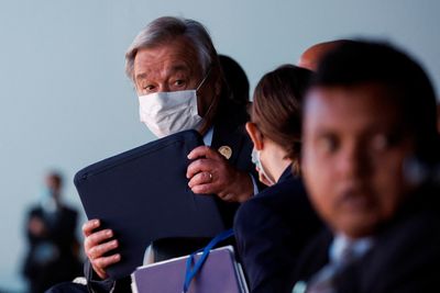 UN chief Guterres laughs off 'wrong speech' moment at COP27