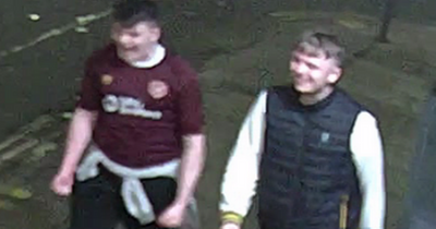 Police release CCTV of two men hunted after early-hours attack in Edinburgh