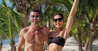 Emma Willis and First Dates' Fred Sirieix pose in swimwear together in Mexico