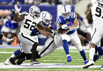 Colts open as road underdogs to Raiders in Week 10